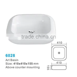 Hanging Ceramic Sink Above Counter Art Basin for Bathroom thumbnail-4