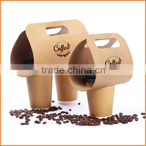 High Quality Low Price Eco-friendlly Paper Cup Holder With Handle thumbnail-2