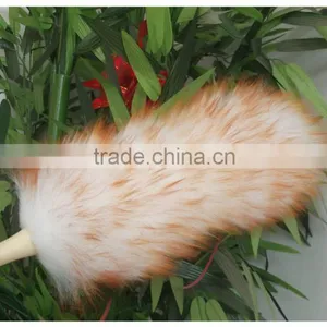 Mini Lambswool Duster With Wooden Handle thumbnail-1