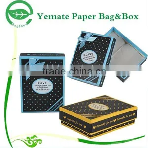 High End 4c Printed Glossy Laminated Paper Greyboard Custom Bow Tie Box Packaging thumbnail-1
