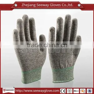 SEEWAY Copper Conductive Gloves, Light Nylon Seamless Knitted Gloves With Competitive Price thumbnail-1