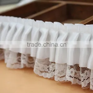 6 CM Polyester Ribbon Trim,Single Side White Lace Trim For Dress thumbnail-1