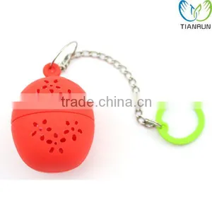 High Quality Cute Style Reusable Tools Gift Silicone Red Tea Infuser thumbnail-1