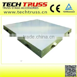 Successful Case Outdoor Event Acrylic Clear Wedding Stage With Crystal Pillars thumbnail-3