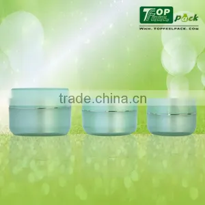 Green Cosmetic Acrylic Cream Jars 50g thumbnail-1