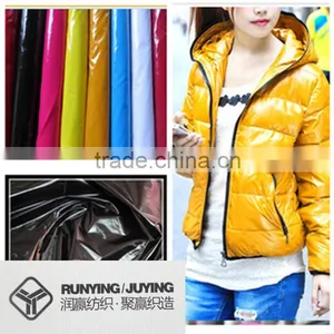 100 Polyester pu Coating Fabric With Shining Look for Down Jacket thumbnail-1