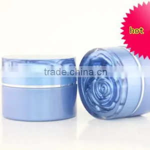 Skin Care Packagings Bottles Blue Glass Cosmetic Pump Bottle Jar With Screw Cap thumbnail-4