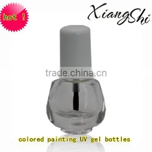 15ml Clear Nail Polish Bottle With Brush and Cap thumbnail-1