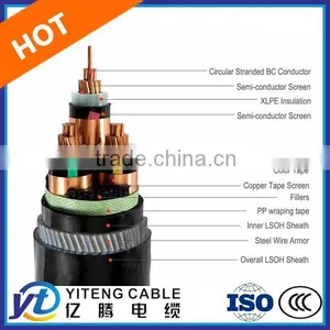 XLPE Insulated Copper Conductor Armored Electric Power Cable thumbnail-1