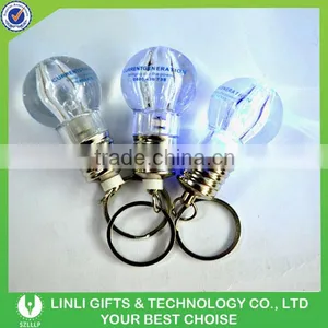 2016 Hot Sales Plastic Led Bulb Shape Key Chain thumbnail-2