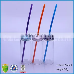 150ml Glass Juice Bottle With Disposable Straw thumbnail-2