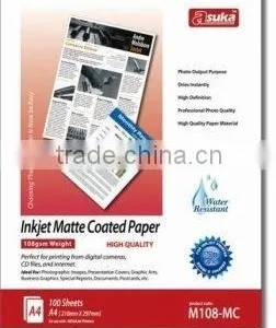 108g Inkjet Matte Photo Paper (108g-240g) Japan Quality & Factory Price thumbnail-1