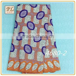 2015 Latest New Design High Quality Embroidered Swiss Cotton Lace Fabric African Lace Fabrics Guipure Lace Fabric for Wedding thumbnail-2