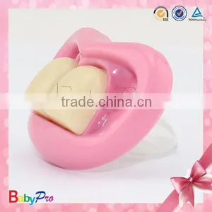 China Supplier Promotional Baby Products Baby Pacifier Ningbo Unique Baby Pacifiers Mouth Design Baby Pacifier thumbnail-2