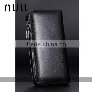 Classiacl Expandable Natural Metallic Long Wallet Leather Purse thumbnail-3
