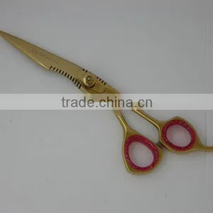 Gold Fish Titanium Scissors /Rose Gold Titanium Coating Shears thumbnail-1