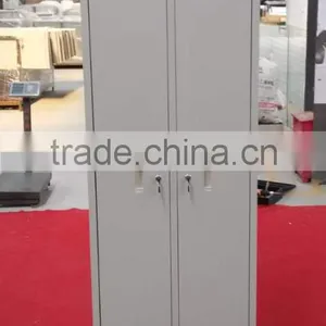 Factory Direct KD Structure Staff Locker 2 Door Steel Storage Wardrobe thumbnail-2