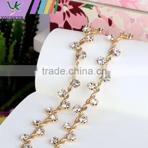 Bling Bling Fashion Latest Fancy Rhinestone Cup Chian For Garments,bags,shoes Decorations YSC15 thumbnail-1