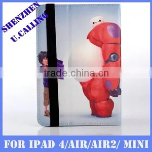 Baymax Leather Cover For IPad Mini, For IPad Mini Cartoon Baymax Leather Cover thumbnail-5