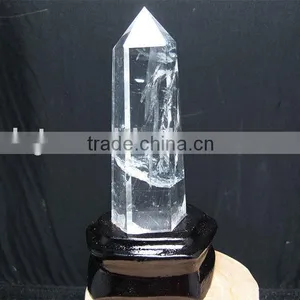 Natural Clear Quartz Column thumbnail-1