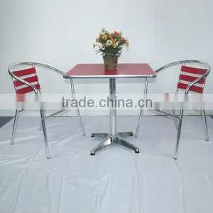 Chinese Furniture Aluminum Colorful Dining Restaurant Set YC001A YT31A thumbnail-1
