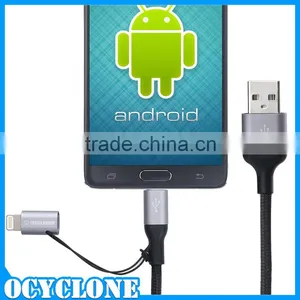 Useful 2 in 1 Mobile Phone Cable for Iphone and Android Phone Charger thumbnail-2