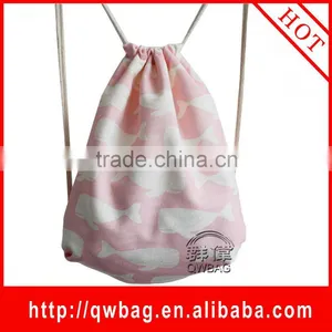 2016 Cotton Draw String Backpack Bag thumbnail-1
