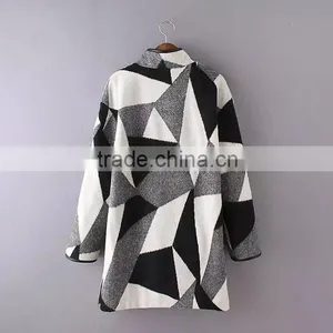 Wholesale Clothing One Button Floral Print Coat thumbnail-2