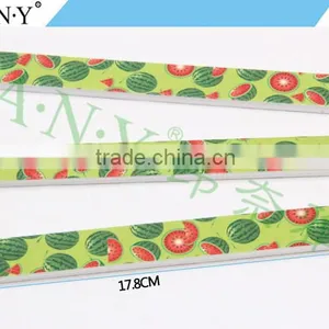 Nail Shape and Polishing Watermelon Printed Nail File Emery Sand thumbnail-2