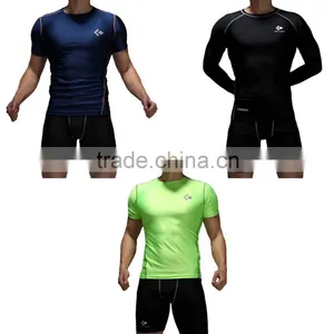 Guangzhou Clothing Factory Custom Design Printing Gym Short Sleeve Dry Fit T-shirts Training & Jogging Sports Wear Type for Male thumbnail-1