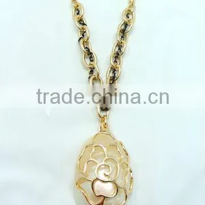 18K Gold Plating Necklace & Crystal Cat-eyes Stone China Jewelry LN023-3 thumbnail-1