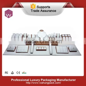 Large Size White & Red Necklace Jewelry Display Set Stand WH-0418 thumbnail-1