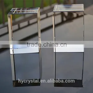 China Cheap Clear 3d Laser Engraved Crystal Glass Block Wholesale thumbnail-6