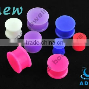 Newest Design Flexible Silicone Ear Soild Color Plugs thumbnail-1