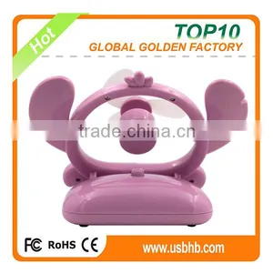 New Arrvial Animal Usb Fan Mini Fan Small Fan Purple Color thumbnail-3