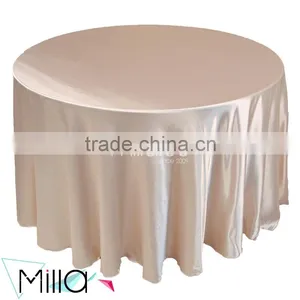 120 Round Satin Tablecloth for Wedding thumbnail-4