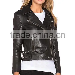 2016 Latest Design Women Pure Leather Jackets for Women Quality Choice thumbnail-3