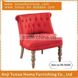 Patchwork Sofa Chair With Buttons,Nice Design,Fabric Cover,Gourd Shape Legs,TB-7433S thumbnail-2