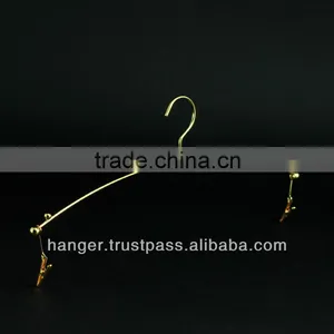 Japanese Metallic Lingerie Hanger With Clips for Luxury Sports Wear thumbnail-1