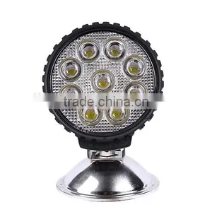 12v 24v Super Bright Waterproof Round 27w Led Work Light for Tractor thumbnail-1