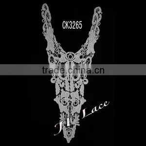 Embroidery Cotton Neck Lace Water Soluble Collar CK3265 thumbnail-1