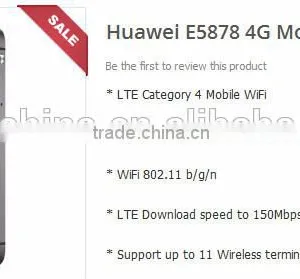 Unlock E5878 150mbps 4G LTE Router Pocket WiFi Router E5878 150Mbps LTE thumbnail-3