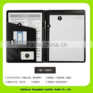 Custom Gift A4 Conference Handmade Leather Accordion File Folders thumbnail-2