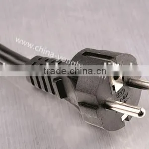 Euro Power Plug 250V 10A With VDE Certificate AC Power Cord With Plug H05VV-F 3*0.1.0mm2 3m 5m Black European Standard thumbnail-5