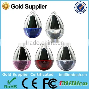 Crystal Waterdrop USB Flash Drive,2GB/4GB/8GB Diamond USB Disk thumbnail-1