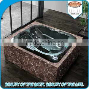 Hot Sale Family Garden Outdoor Massage Hot Spa Tub With Colorful Led Light thumbnail-1