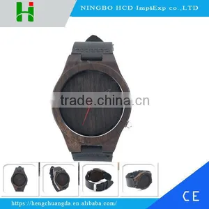 Eco-friendly Handmade Genuine Men Wrist Watch Sandalwood Quartz Watches thumbnail-1