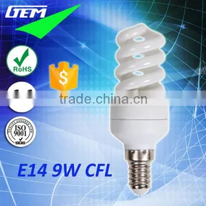 2700-6500K 5-20W Energy Sving Spiral E14 CFL Bulb From GEM China Factory thumbnail-1