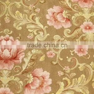 Best Selling Interior Decoration Korean Wallpaper With Big Flower thumbnail-1