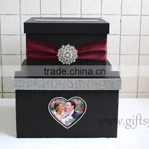 Elegant Wedding Gift Box With Photo Frame Wedding Decorations thumbnail-1